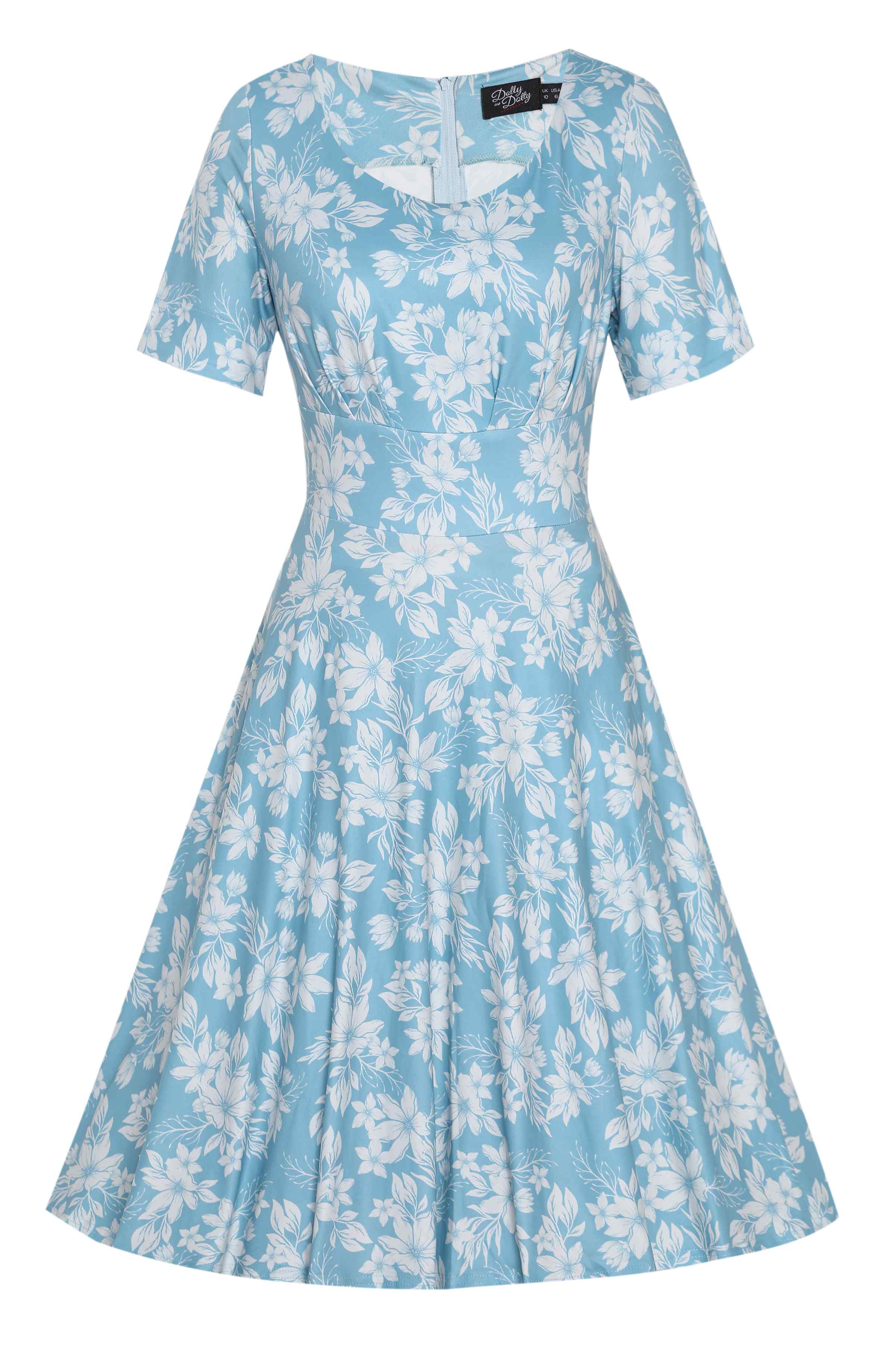 Darleen Dress - Blue Rosette main image 1
