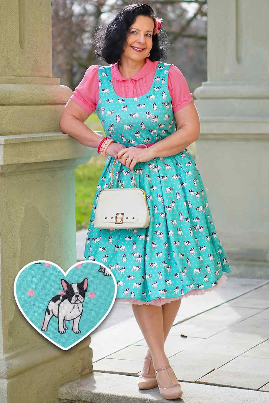 Amanda Green Frenchies Swing Dress 8