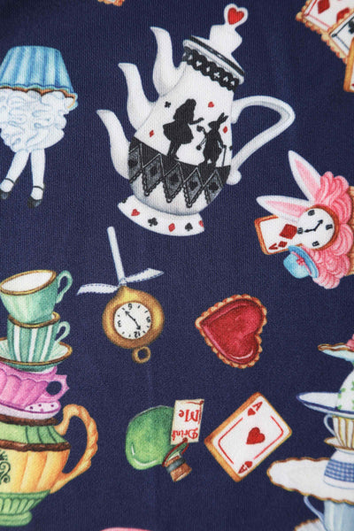 Close up view of Kids Alice In Wonderland Flared Dress