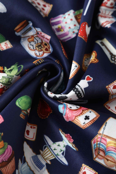 Close up view of Kids Alice In Wonderland Flared Dress