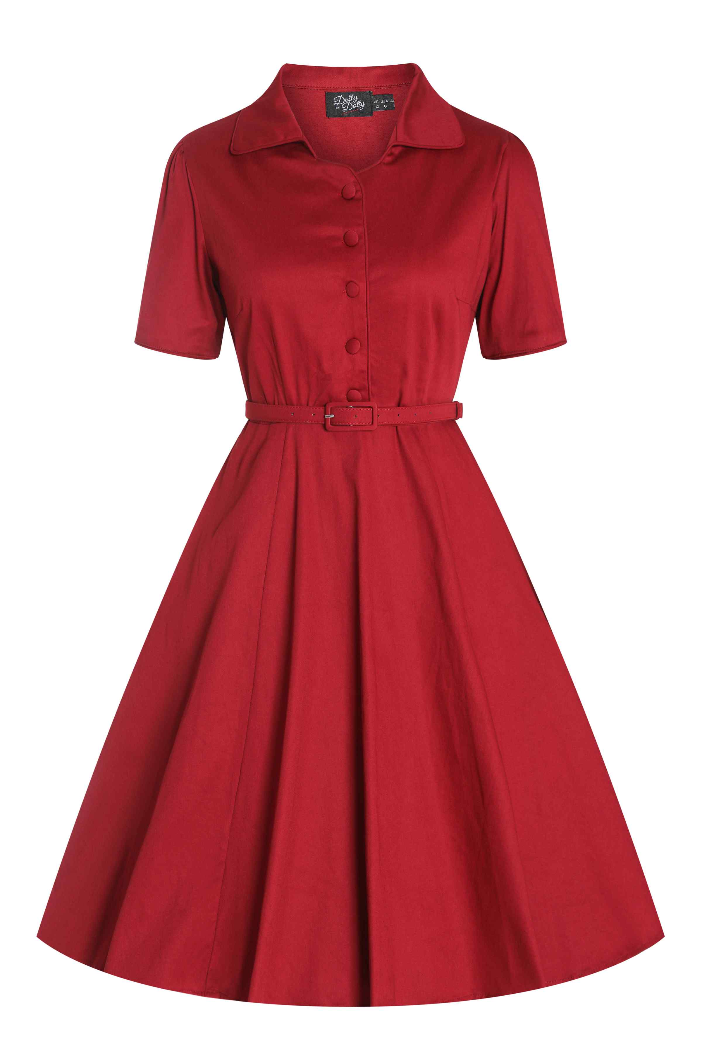 Rhea - Classic Retro Shirt Dress