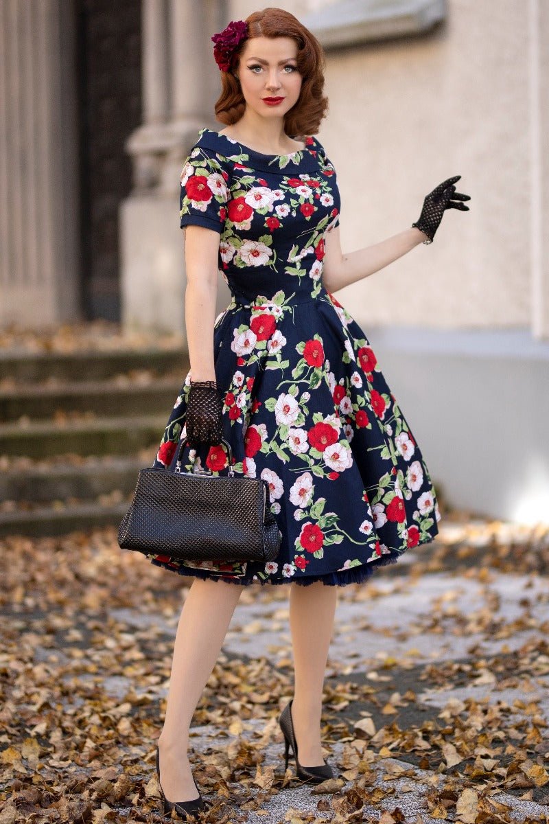Retro on sale floral dress