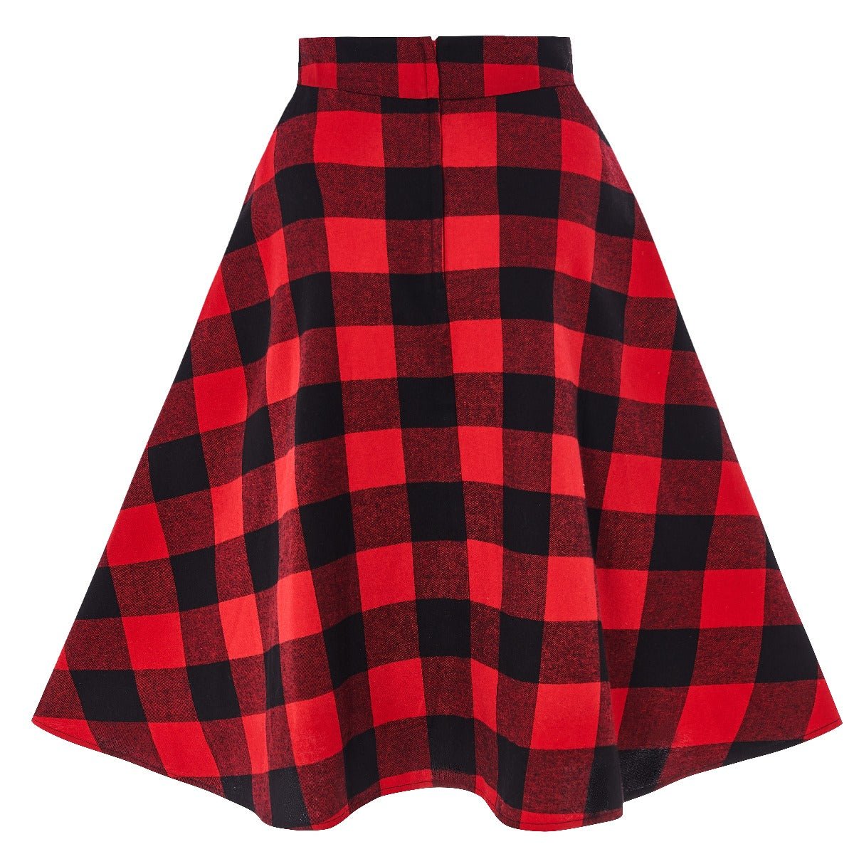 Women's Red Tartan Swing Skirt