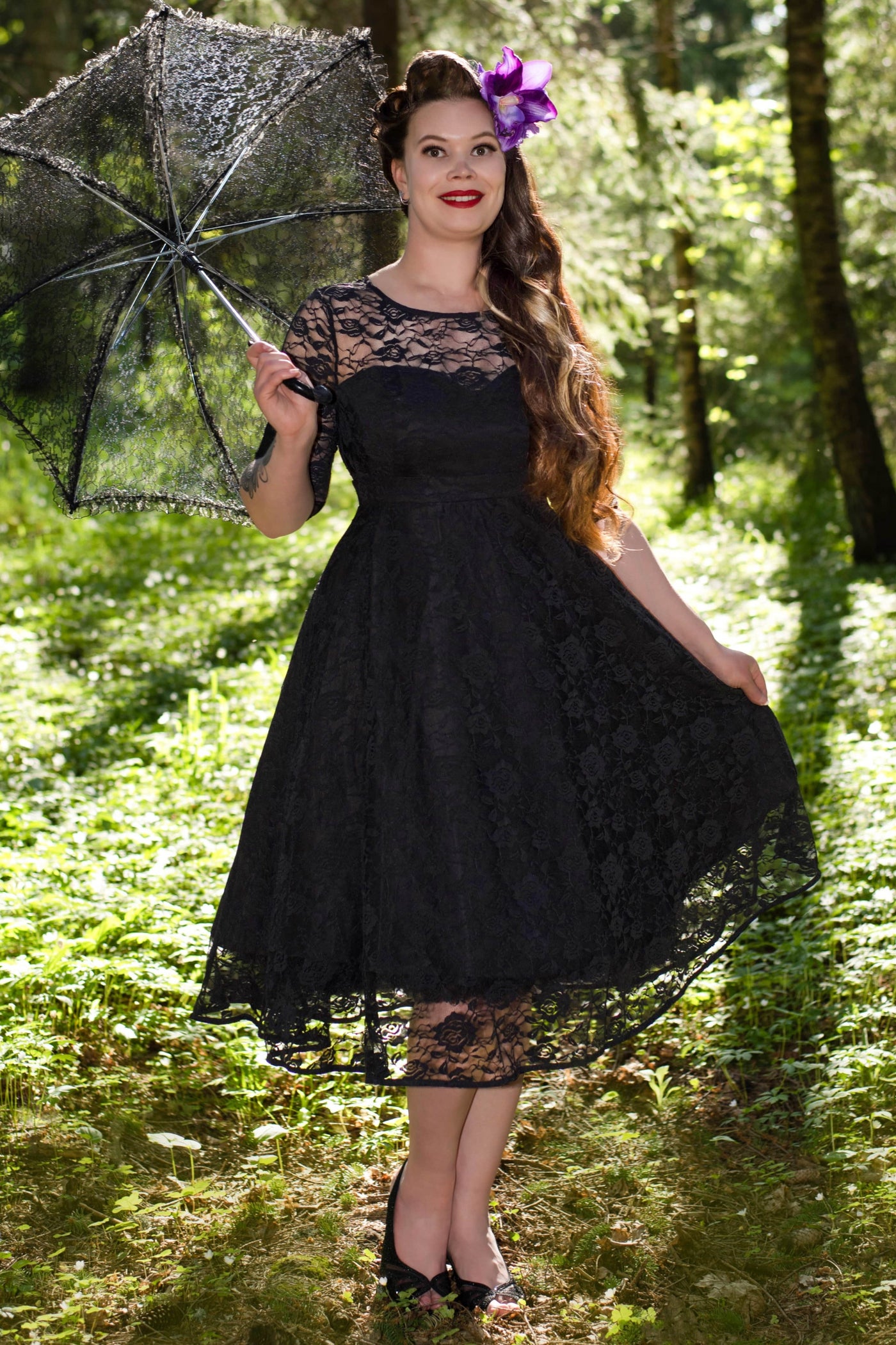 Black Formal Lace Dress