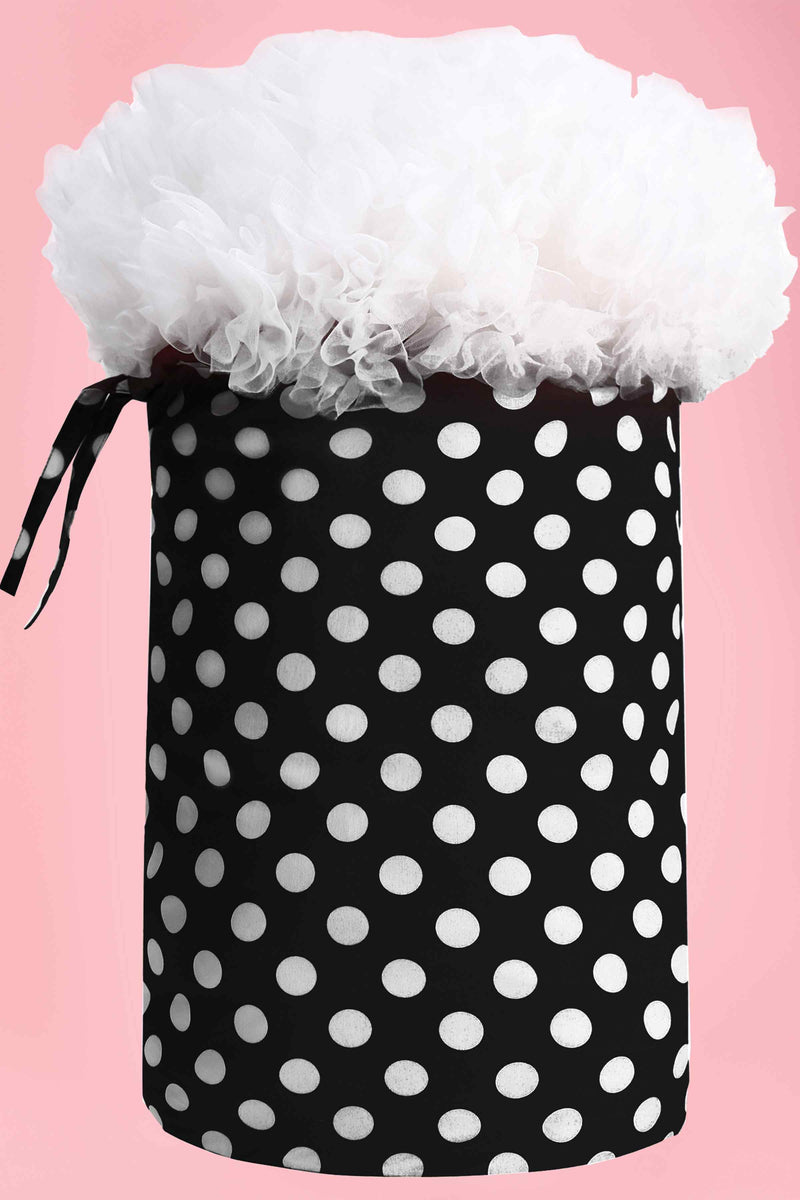 Black White Polka Dot Petticoat Bag For 2 Petticoats