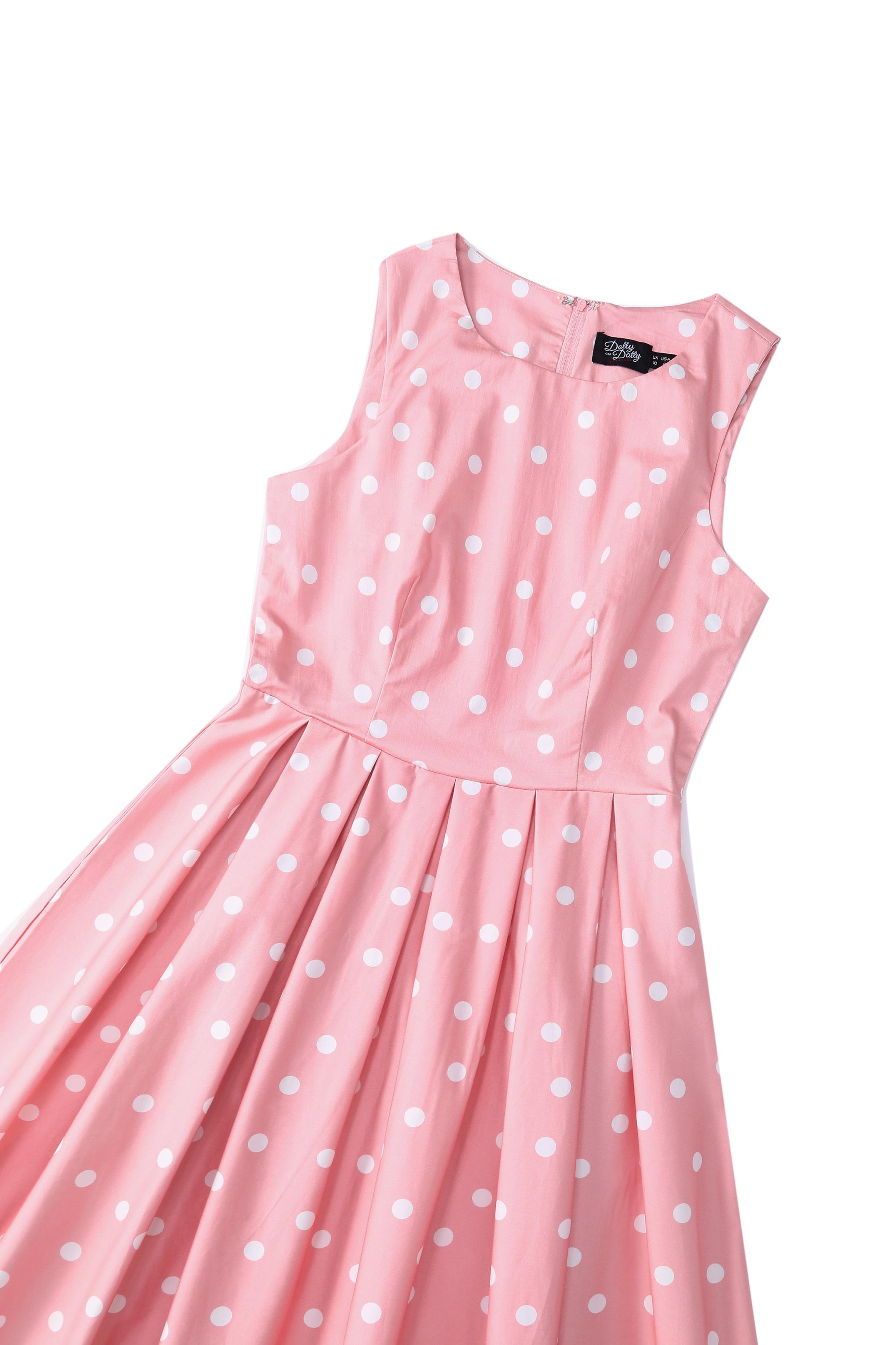 green emerald velvet dress Maneater Wiggle Dress in Rose Pink Polka Dot