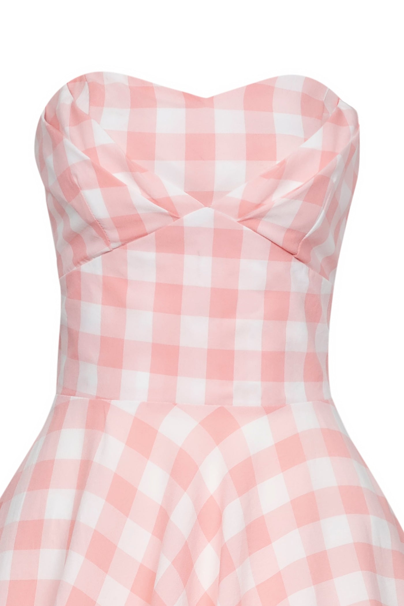 Melissa Retro Pink Gingham Check Dress - Dolly and Dotty