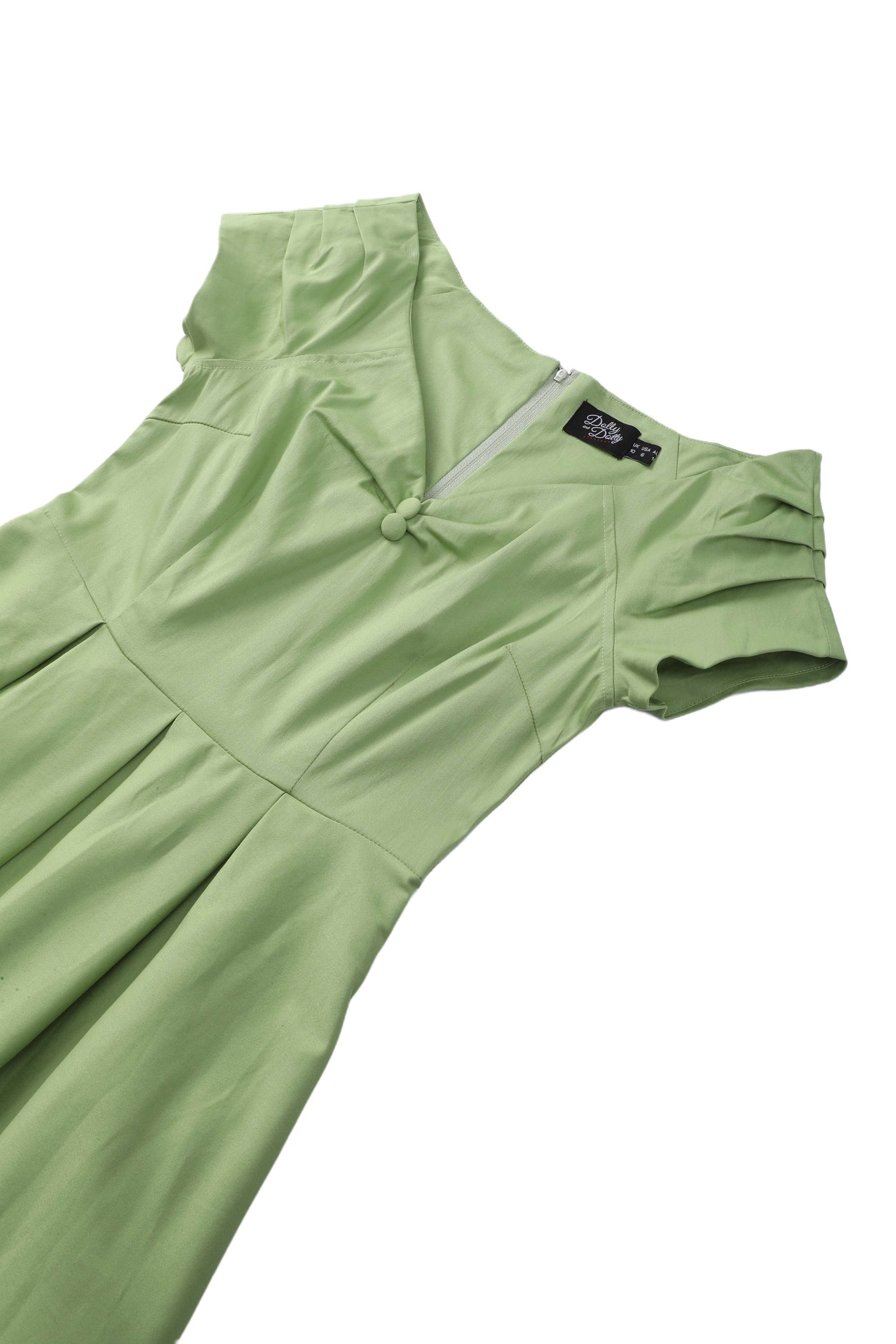 Pistachio Green Off Shoulder Dress