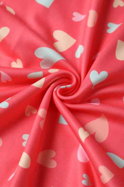 Coral Heart Casual Dress