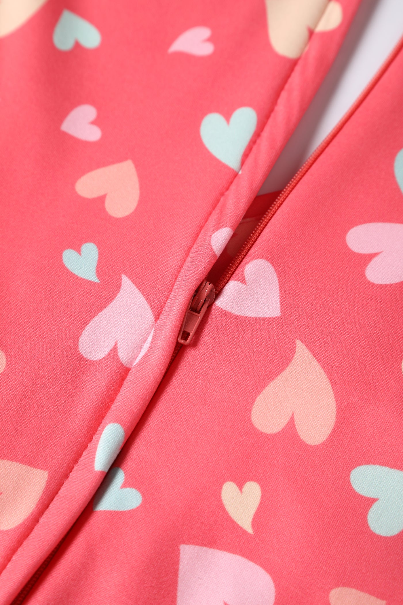 Coral Heart Casual Dress