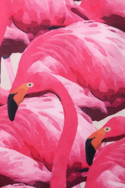 Flamingo Sunset Swing Dress