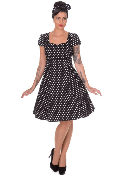Woman's Flirty Fifties Style Dress in Black