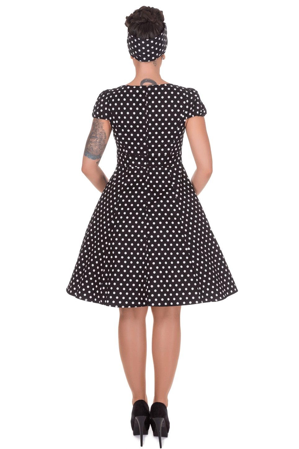 Woman's Flirty Fifties Style Dress in Black