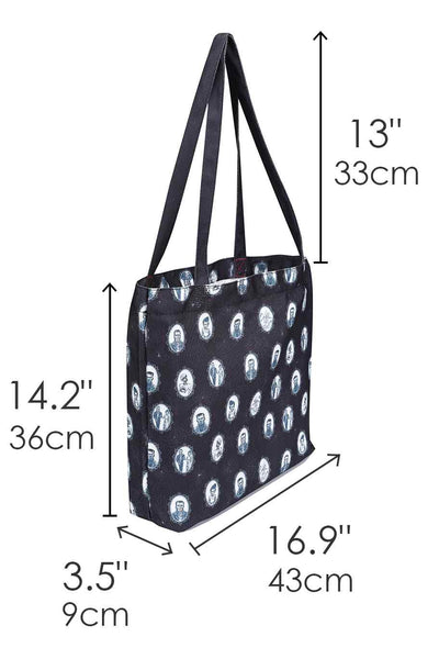 Frankenstein & Bride Print Tote Bag