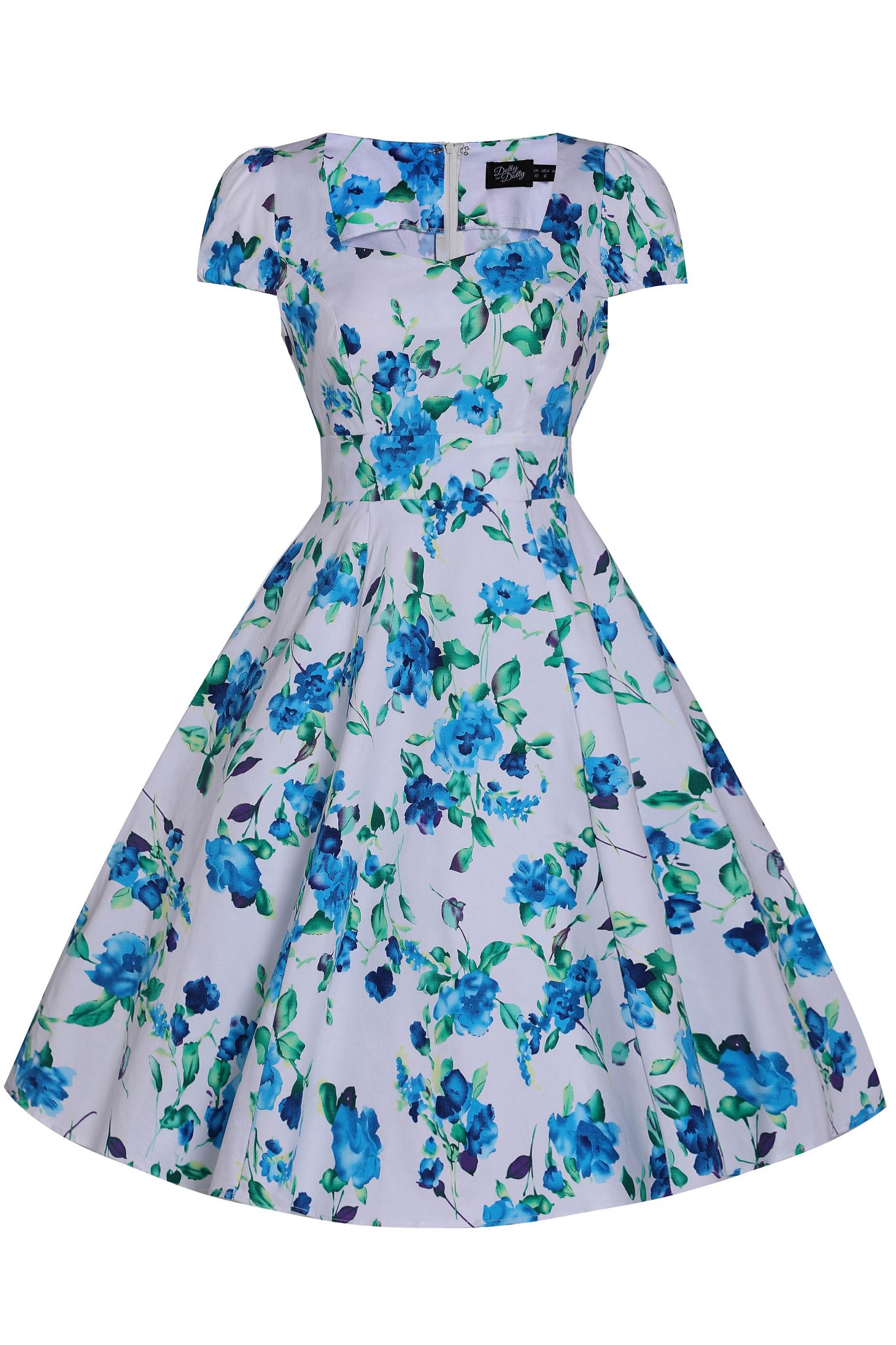slim fit dress slacks 1950s Sheer Floral Shirtwaist Dress