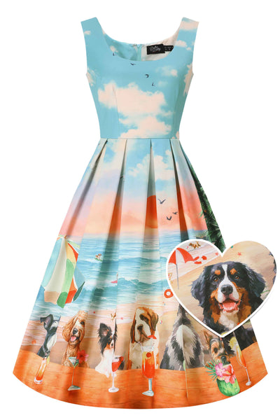 Dog Print Dresses for Women | Puppy Print Clothing