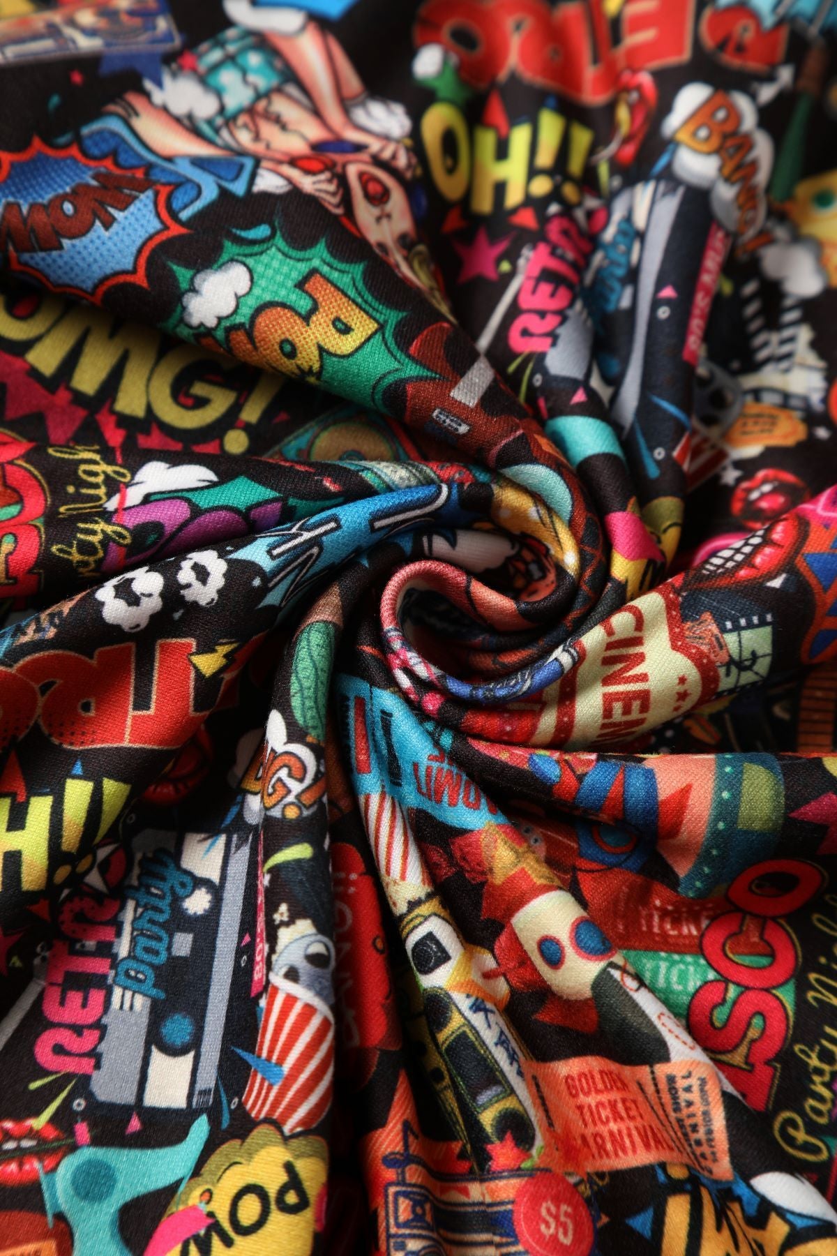 Long Sleeved Pop Art Dress