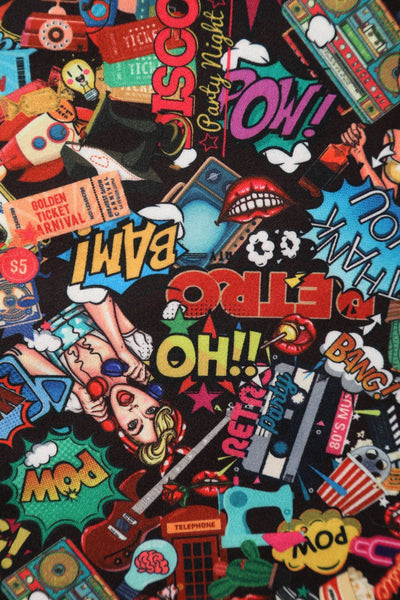 Long Sleeved Pop Art Dress