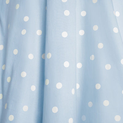 Polka Dot Dress In Baby Blue