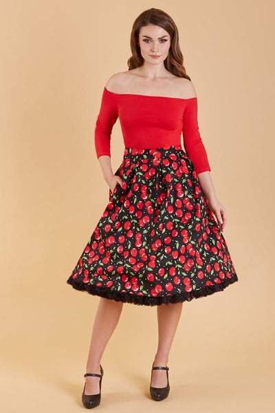 Retro Cherry Swing Skirt