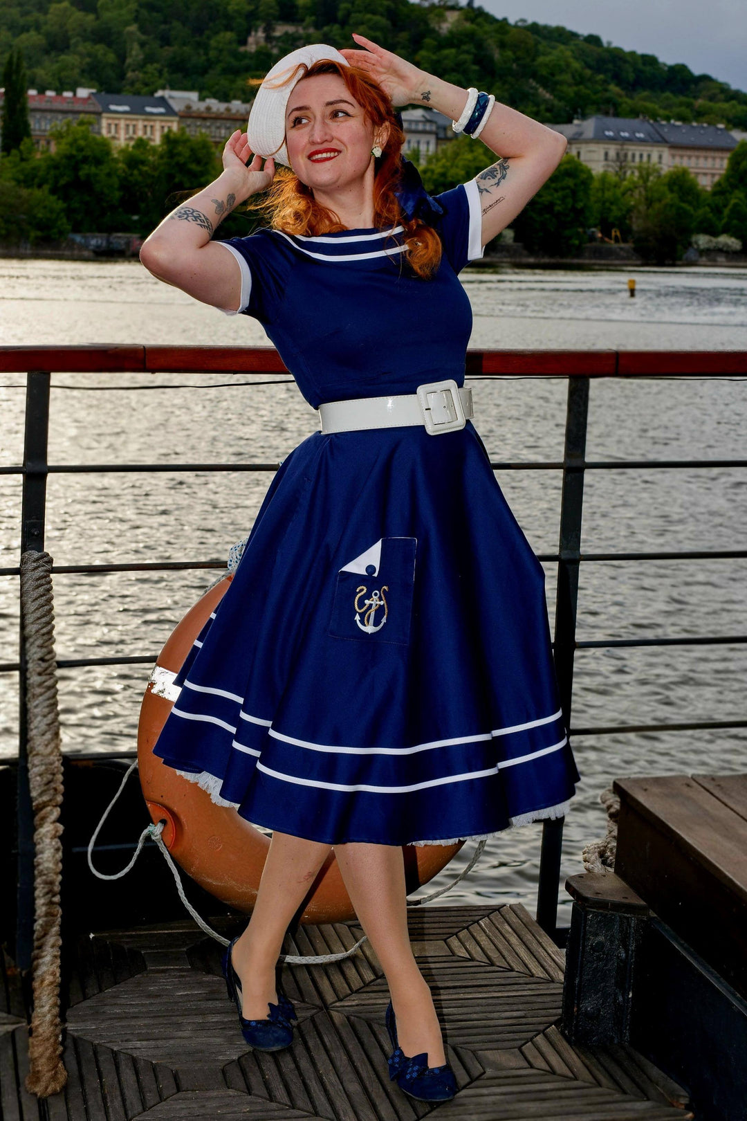 formal nautical dress Retro Sailor Dresses & Clothing by Dolly & Dotty 15/11
