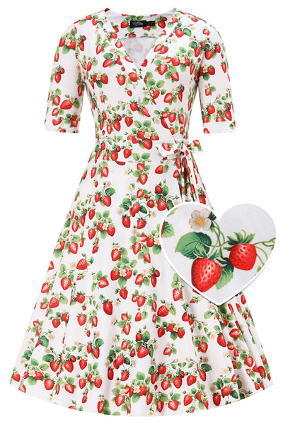 Strawberry Fruit Print Dresses and Clothing for Women Strawberry Fruit Print Dresses and Clothing for Women