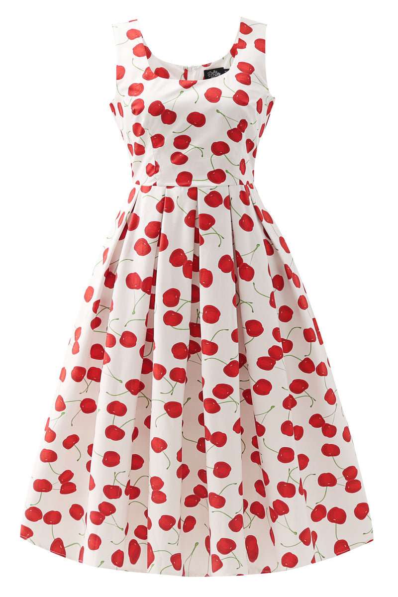 red layered dress Berry Red Tiered Dress  Fruit by Kellie and Penelope