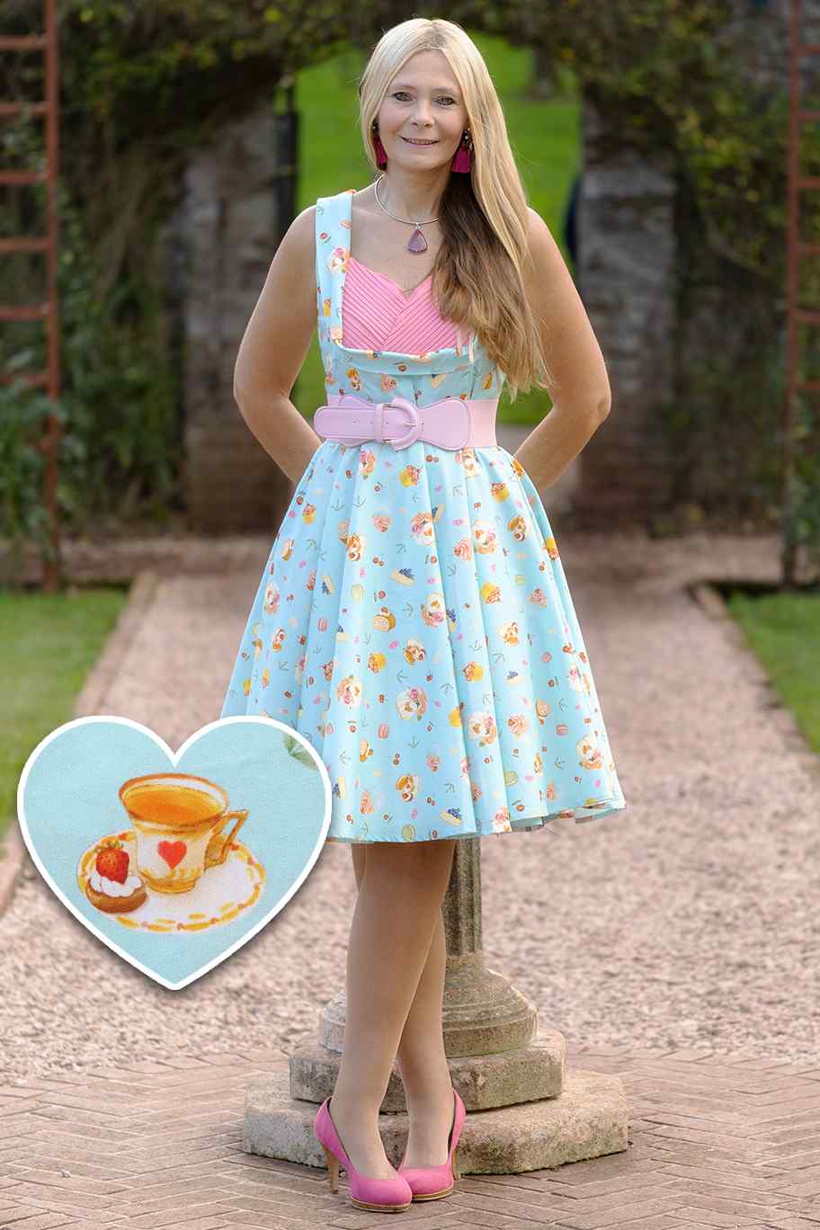 Afternoon Tea Pleated Bust Dress