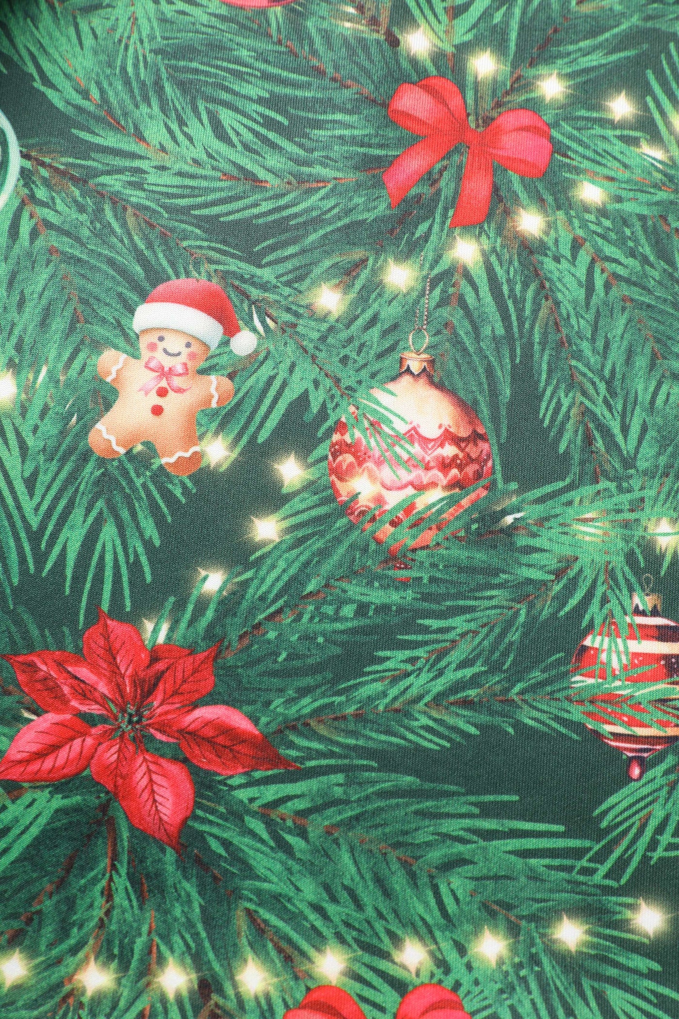 Patern of Aisley Christmas Tree Midi Skirt