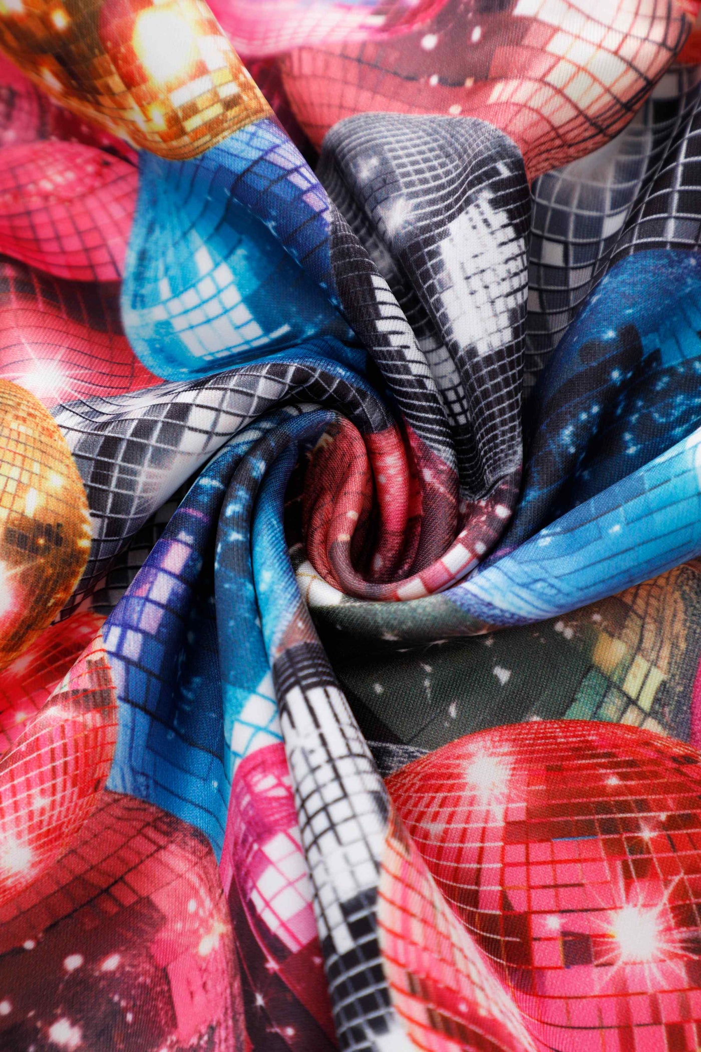 Fabric of Aisley Disco Ball Pleated Midi Skirt