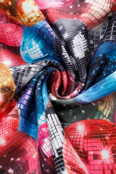 Fabric of Aisley Disco Ball Pleated Midi Skirt