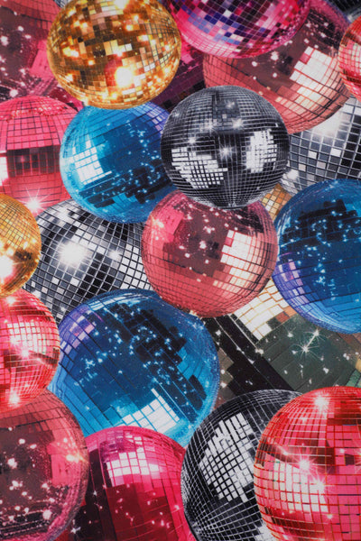 Pattern of Aisley Disco Ball Pleated Midi Skirt