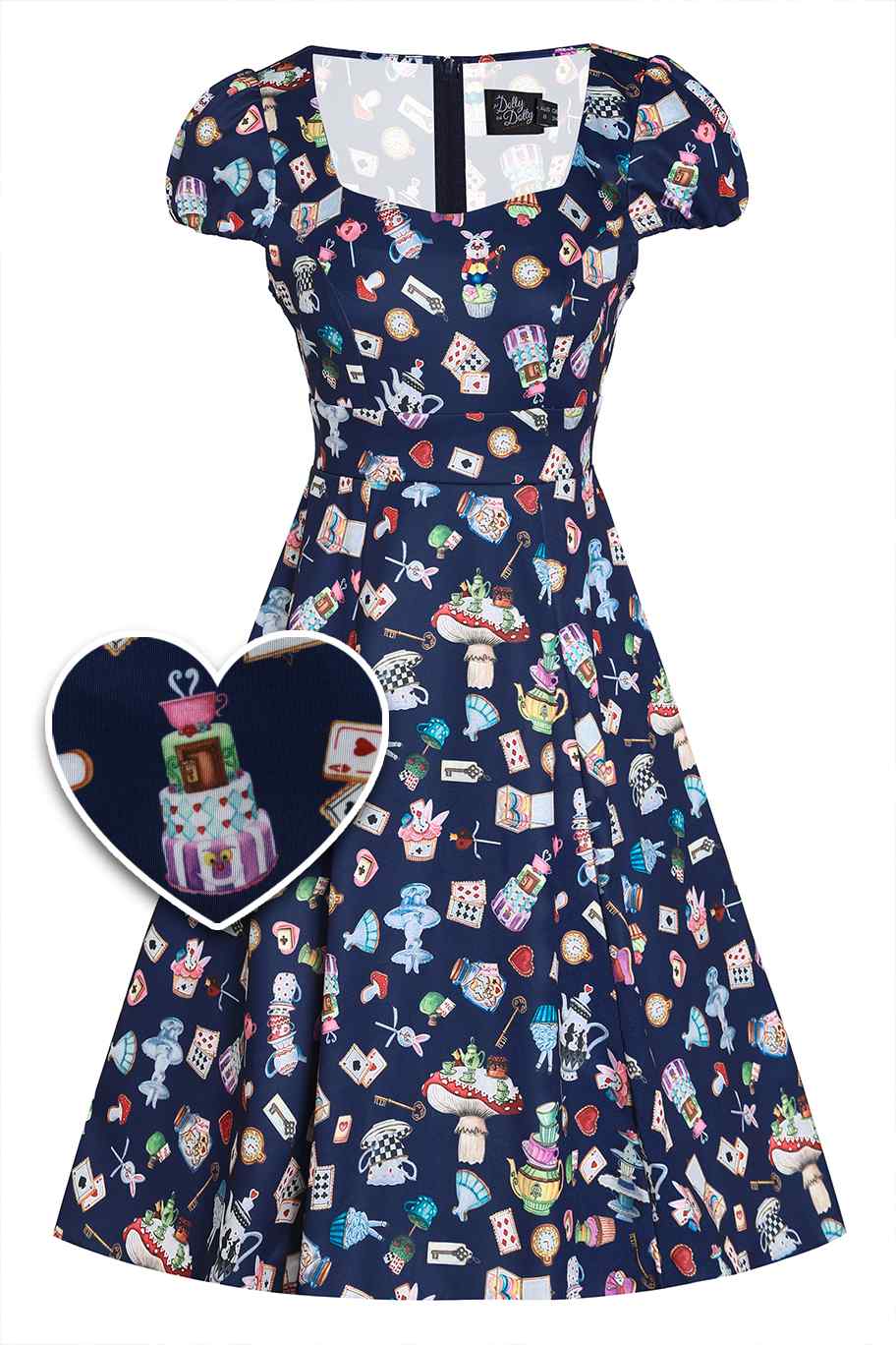 Alice In Wonderland Sleeved Dress