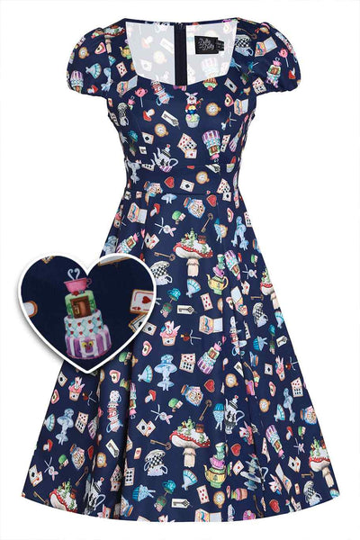 Alice In Wonderland Sleeved Dress