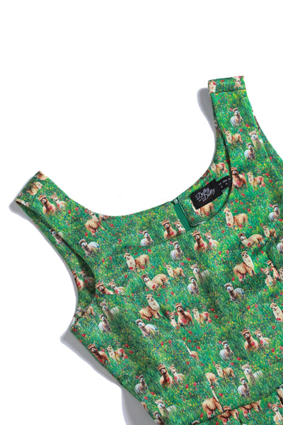 Alpaca In The Field Flared Dress