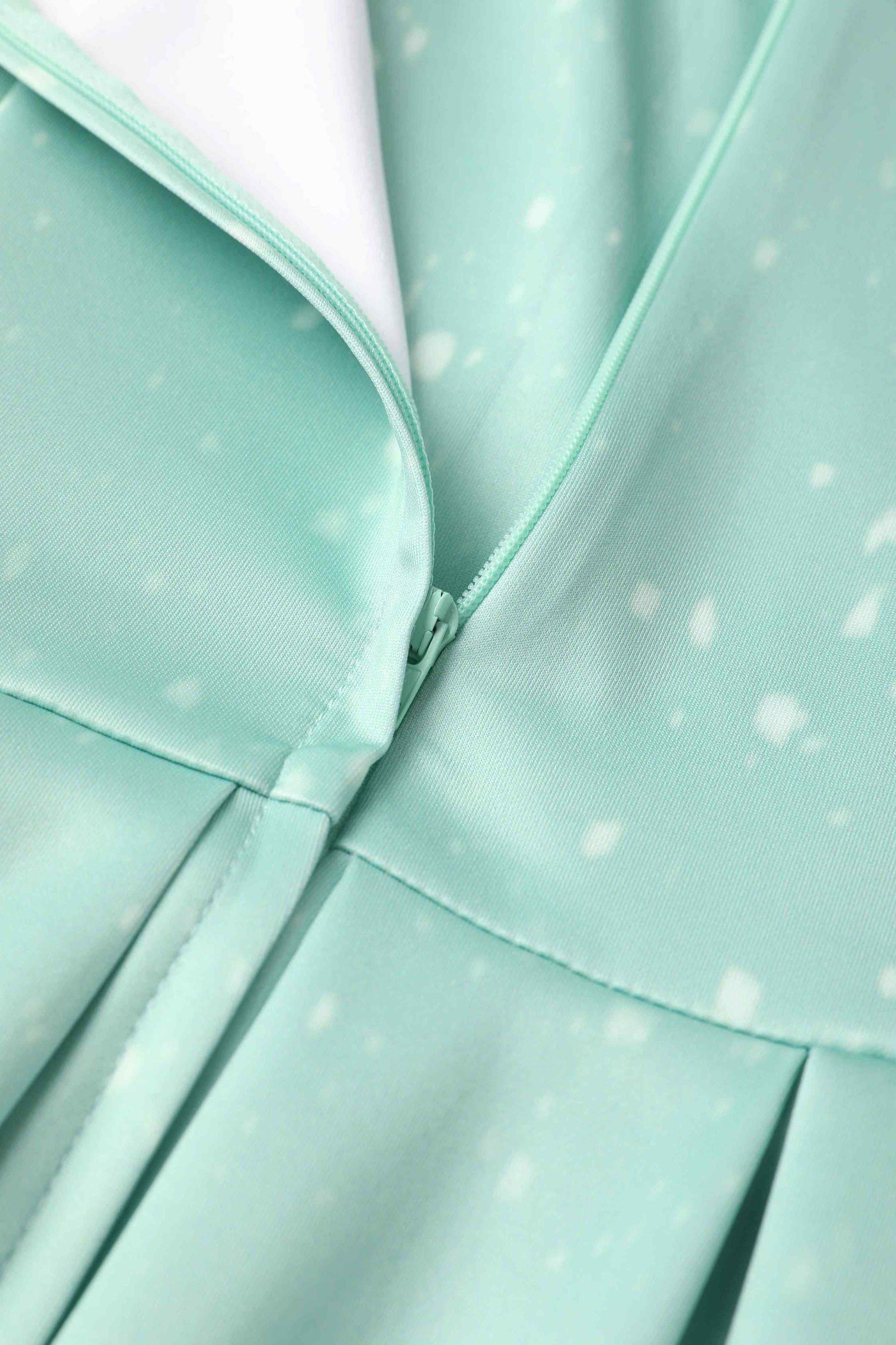 Close up view of Alpine Forest Flared Dress