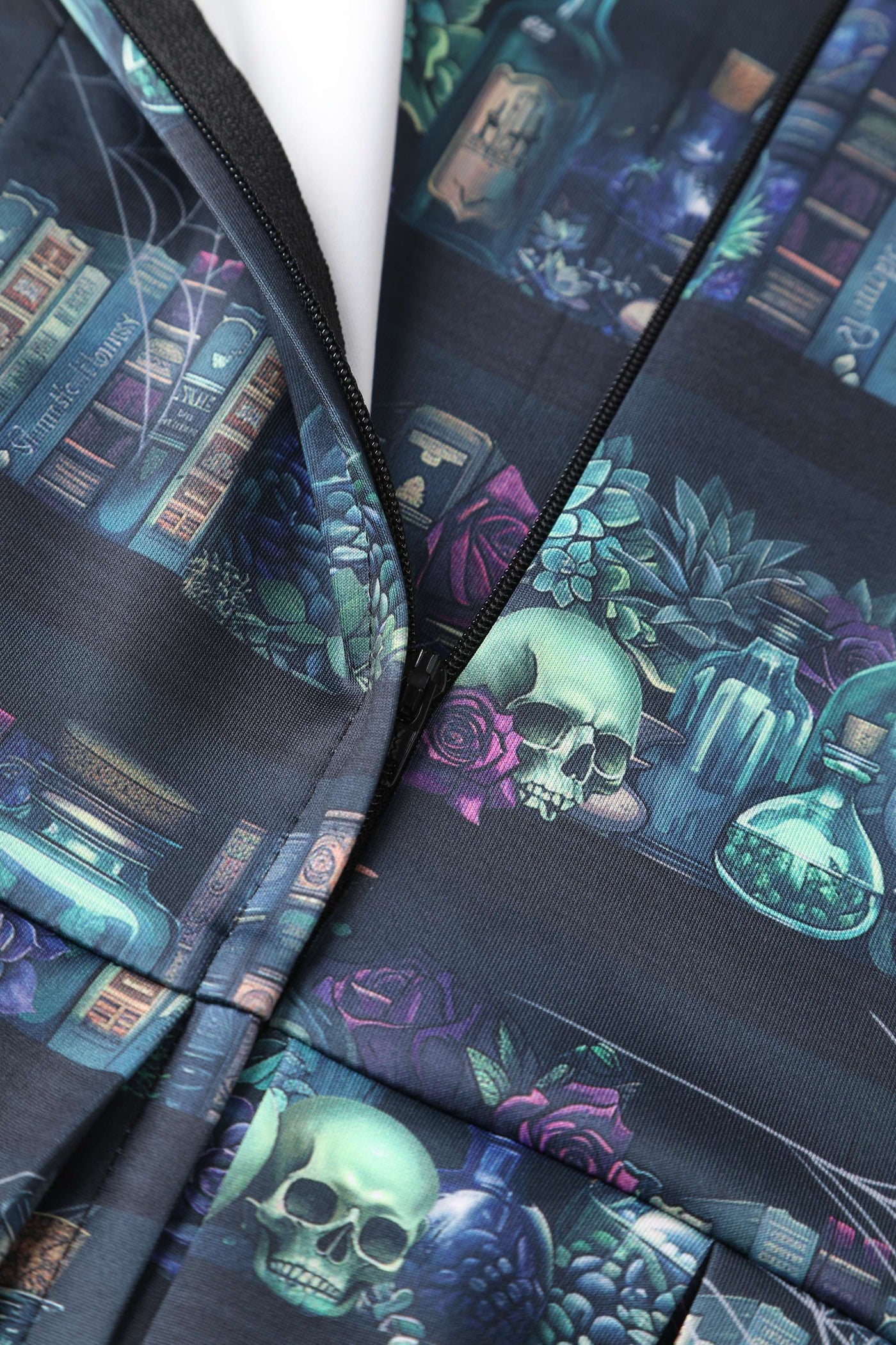 Zipper of Amanda Black Magic Swing Dress