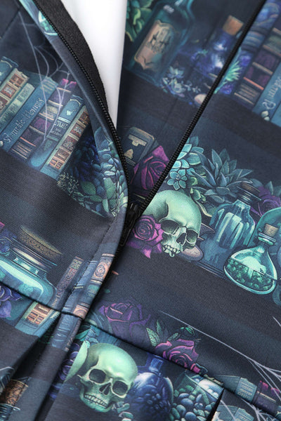 Zipper of Amanda Black Magic Swing Dress