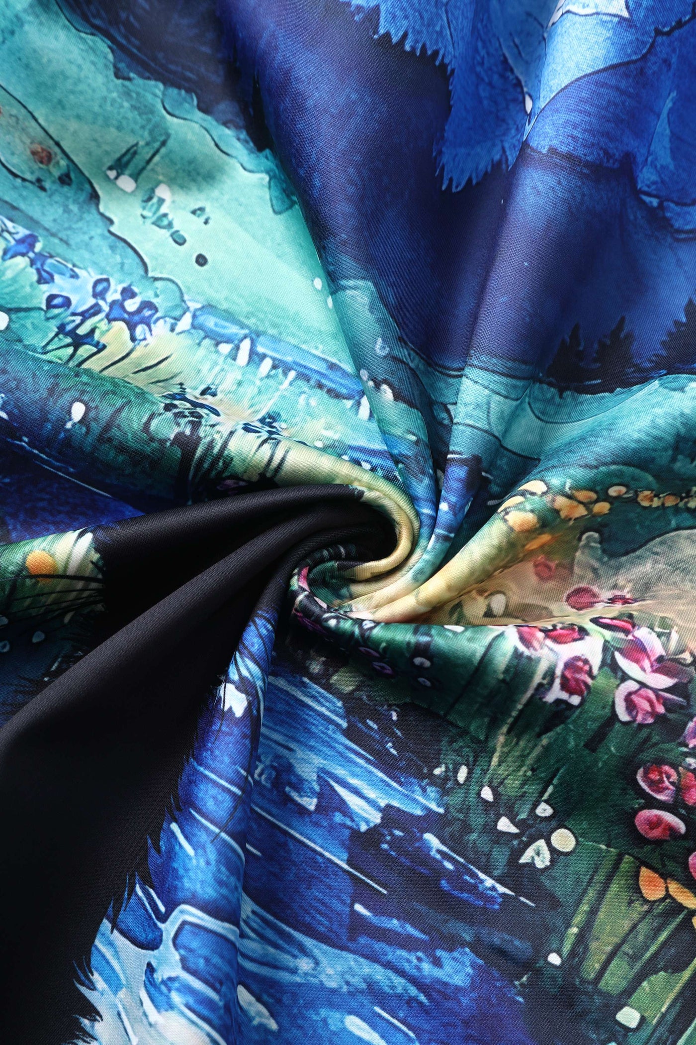 Fabric of Amanda Cat Starry Night Flared Dress