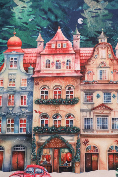 Pattern of Amanda Chrismas Eve Flared Dress In Blue