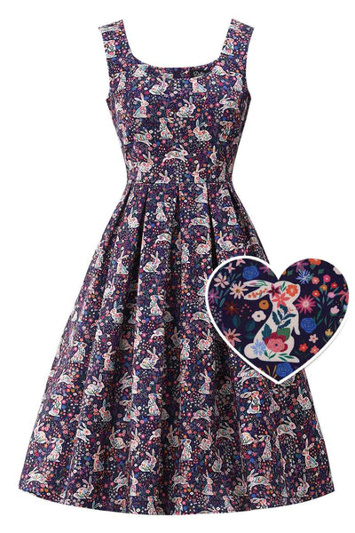 Front view of Meadow Hopper Swing Dress