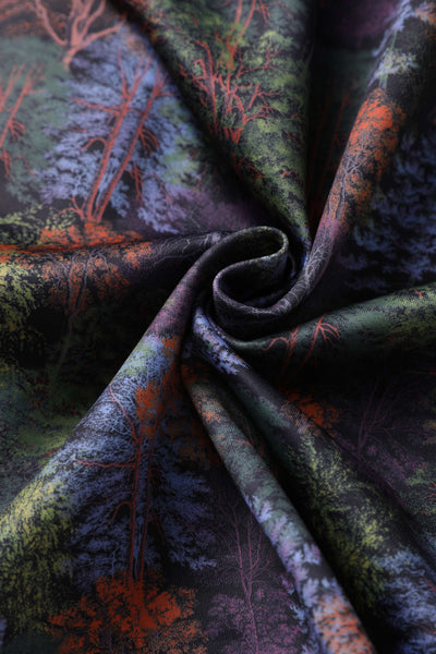 Fabric of Autumn Foliage Off Shoulder Dress