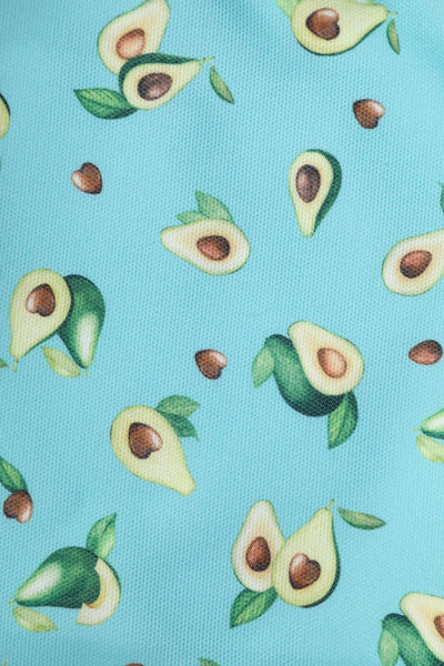 Baby Blue Avocado Tote Shopping Bag