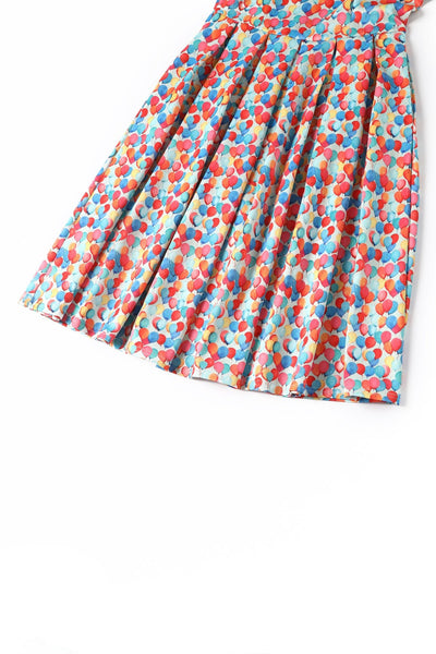 Close up view of Balloon Sky Flared Dress
