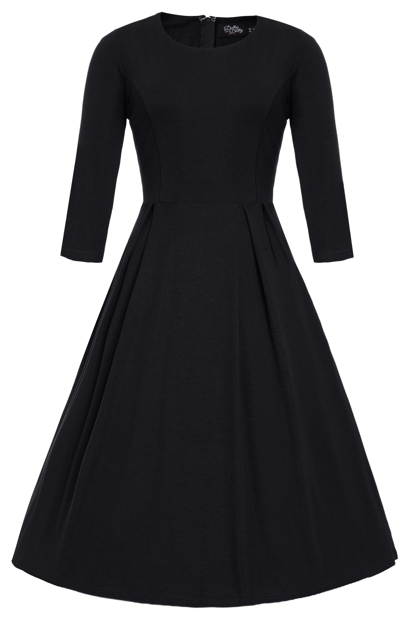 Front view of Beatrix Black Formal Dress