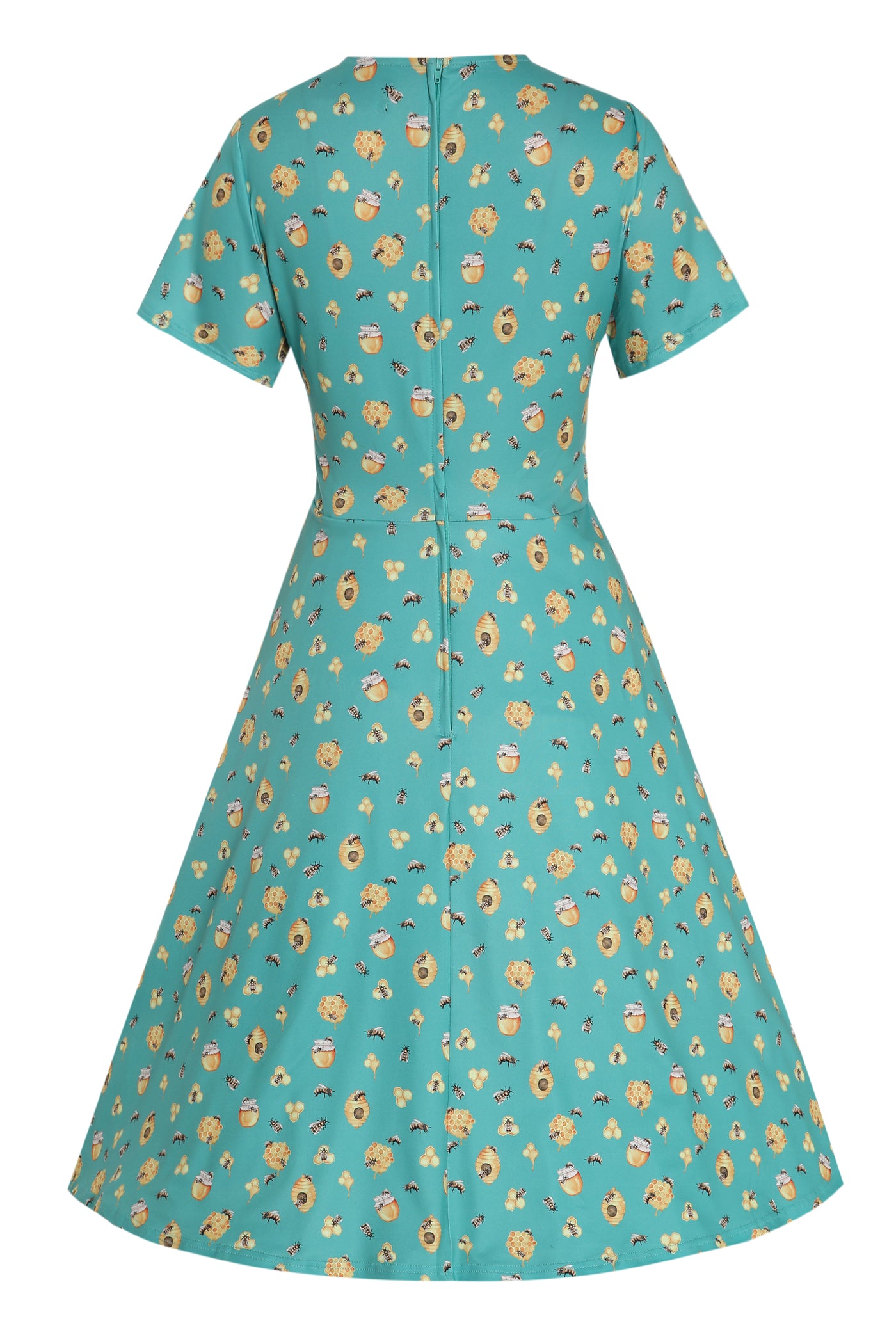 Back view of Bee & Honey Short Sleeved Dress