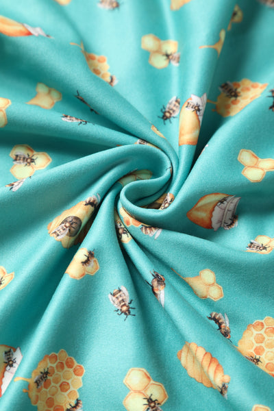 Close up view of Bee & Honey Short Sleeved Dress
