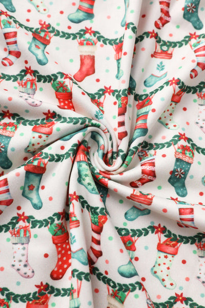 Fabric of Billie Christmas Stocking Long Sleeved Dress