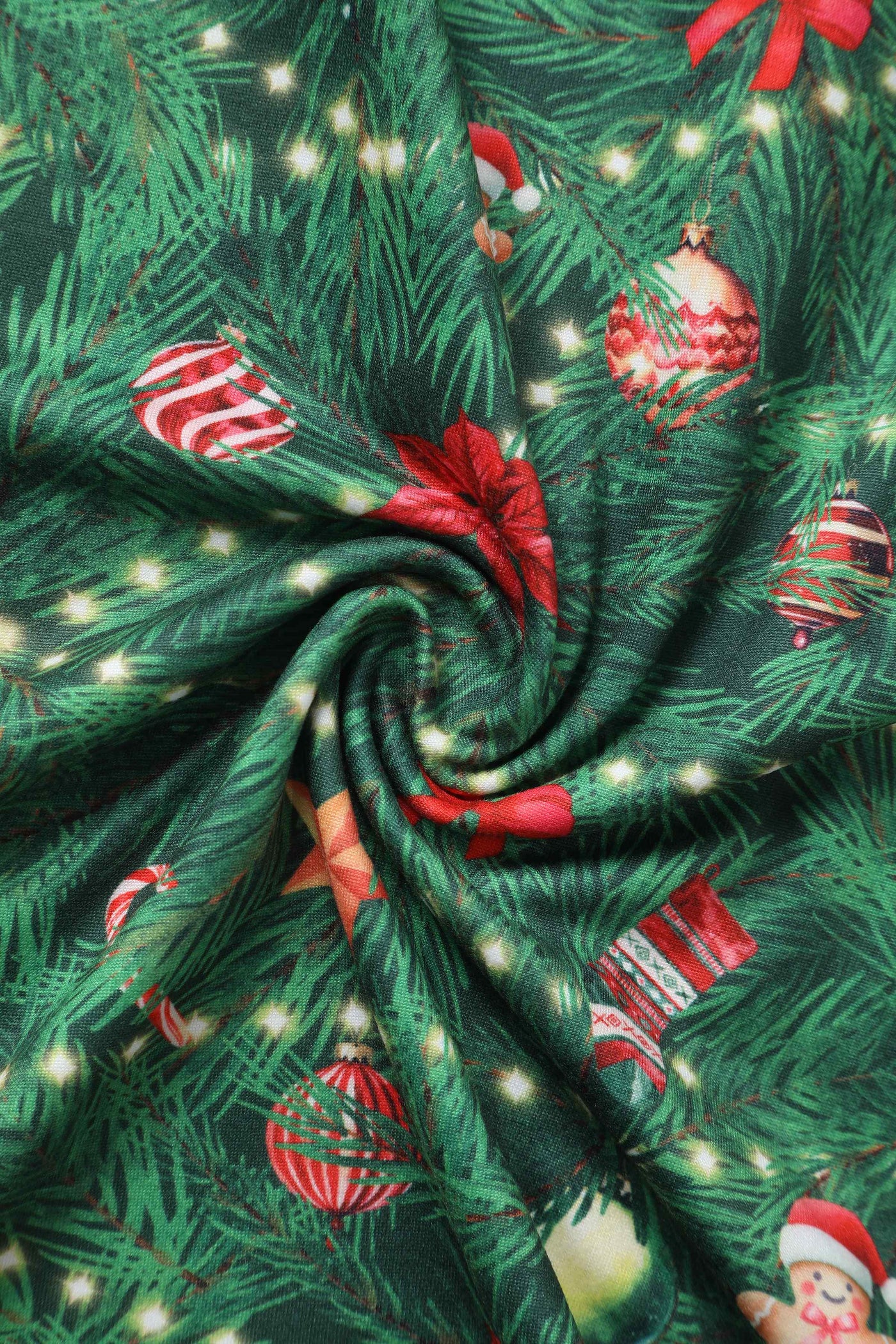 Fabric of Billie Christmas Tree Long Sleeved Dress