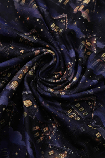 Fabric of Billie Purple Christmas Eve Flared Dress